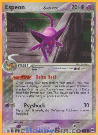 Espeon EX Delta Species Holo Rare #4/113