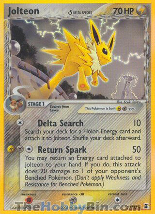 Jolteon #7/113 Holo Rare - EX Delta Species Pokemon card