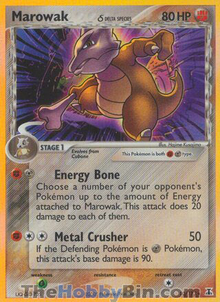 Marowak #10/113 Holo Rare - EX Delta Species Pokemon card