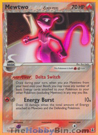 Mewtwo EX Delta Species Holo Rare #12/113