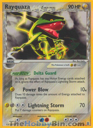 Rayquaza #13/113 Holo Rare - EX Delta Species Pokemon card