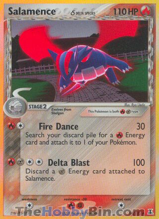 Salamence #14/113 Holo Rare - EX Delta Species Pokemon card