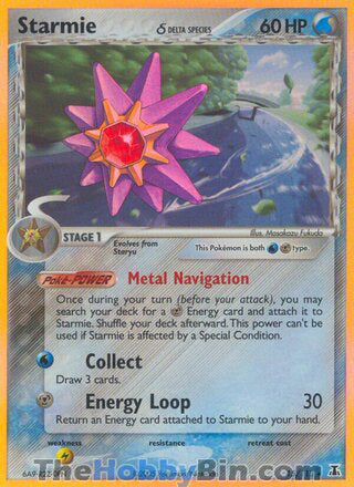 Starmie #15/113 Holo Rare - EX Delta Species Pokemon card