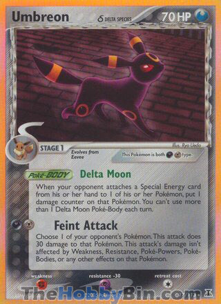 Umbreon EX Delta Species Holo Rare #17/113