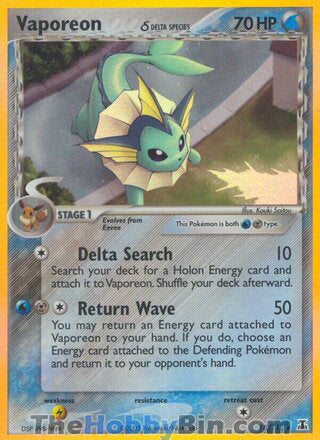 Vaporeon EX Delta Species Holo Rare #18/113