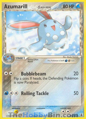 0019 Azumarill Rare Delta Species