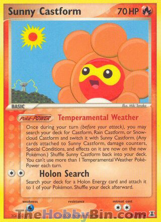 Sunny Castform EX Delta Species Rare #31/113