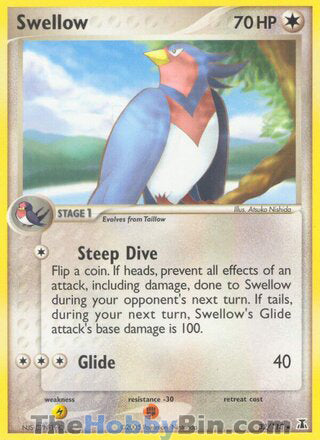 Swellow #32/113 Rare - EX Delta Species Pokemon card