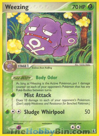 Weezing #33/113 Rare - EX Delta Species Pokemon card
