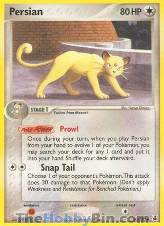 Persian #50/113 Uncommon - EX Delta Species Pokemon card