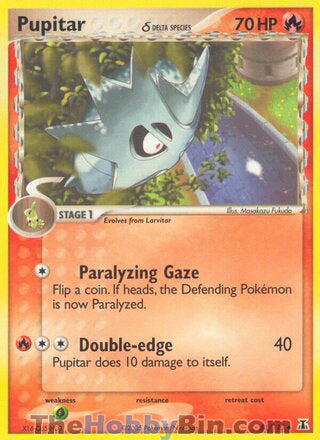 Pupitar #51/113 Uncommon - EX Delta Species Pokemon card