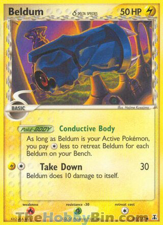 Beldum #59/113 Common - EX Delta Species Pokemon card