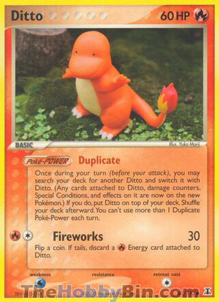 Ditto #61/113 Common - EX Delta Species Pokemon card