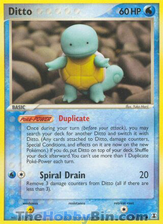 Ditto #64/113 Common - EX Delta Species Pokemon card