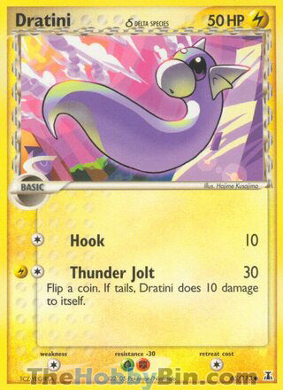 Dratini #65/113 Common - EX Delta Species Pokemon card
