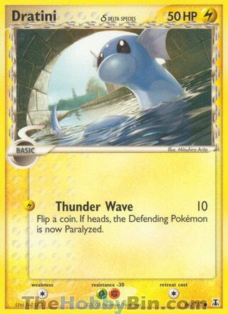 Dratini #66/113 Common - EX Delta Species Pokemon card