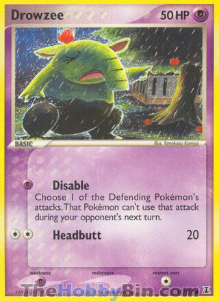 Drowzee #67/113 Common - EX Delta Species Pokemon card