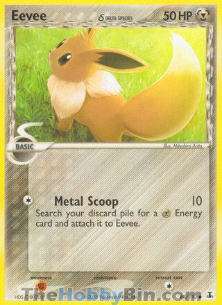 Eevee #68/113 Common - EX Delta Species Pokemon card