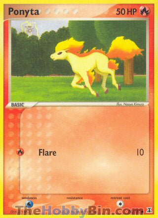 Ponyta #78/113 Common - EX Delta Species Pokemon card