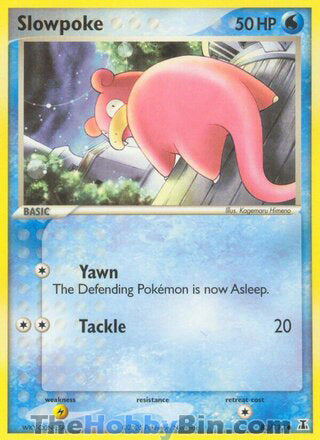 Slowpoke #83/113 Common - EX Delta Species Pokemon card