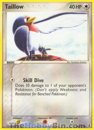 Taillow #86/113 Common - EX Delta Species Pokemon card
