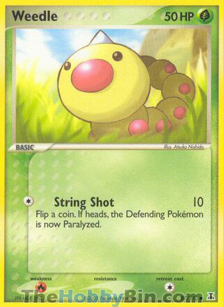 Weedle #87/113 Common - EX Delta Species Pokemon card
