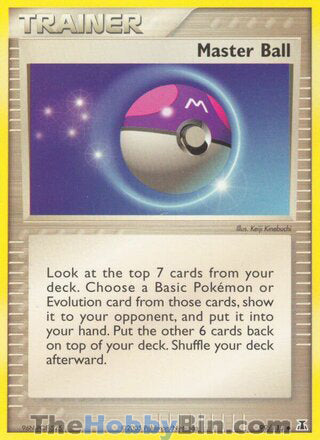 Master Ball EX Delta Species Uncommon #99/113