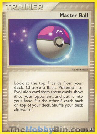 Master Ball #99/113 Uncommon - EX Delta Species Pokemon card