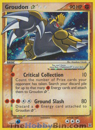 Groudon Star EX Delta Species Ultra Rare #111/113