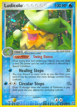 Ludicolo EX Deoxys Holo Rare #10/107