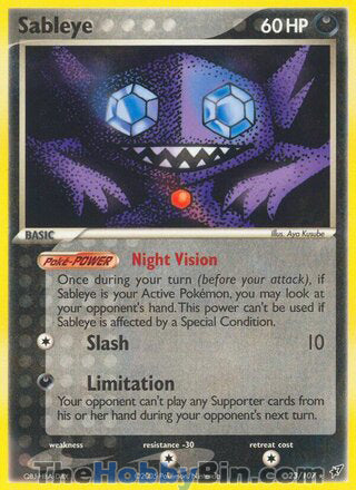 Sableye EX Deoxys Rare #23/107