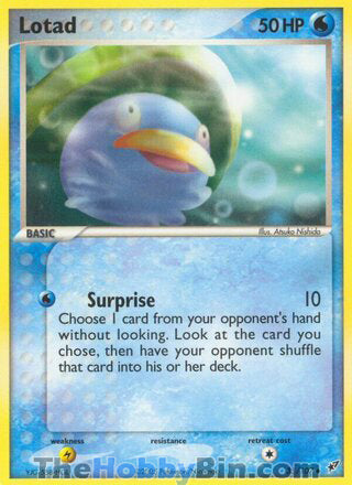 Lotad #35/107 Uncommon - EX Deoxys Pokemon card