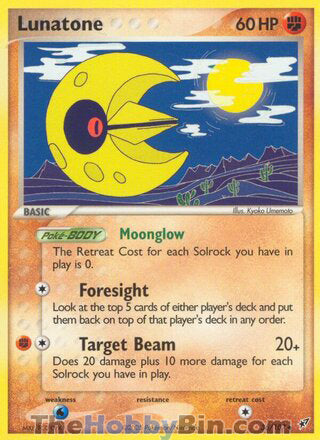 Lunatone #36/107 Uncommon - EX Deoxys Pokemon card