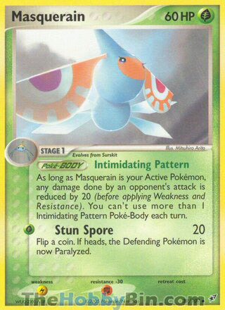 Masquerain #39/107 Uncommon - EX Deoxys Pokemon card