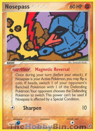 Nosepass #42/107 Uncommon - EX Deoxys Pokemon card