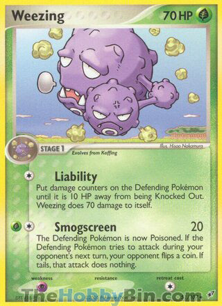 Weezing #51/107 Uncommon - EX Deoxys Pokemon card