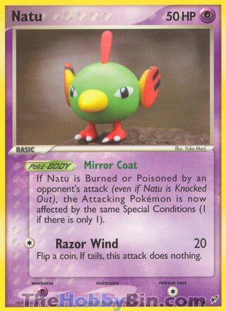 Natu #66/107 Common - EX Deoxys Pokemon card