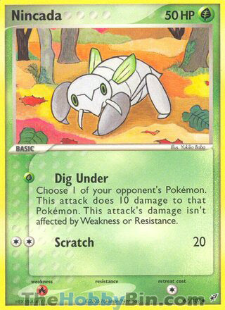 Nincada #67/107 Common - EX Deoxys Pokemon card