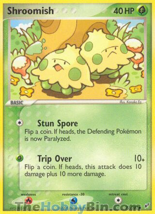 Shroomish #72/107 Common - EX Deoxys Pokemon card