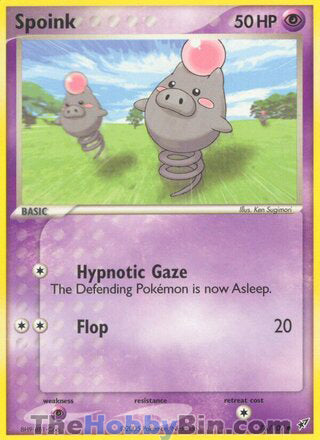 Spoink #76/107 Common - EX Deoxys Pokemon card