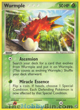 Wurmple #82/107 Common - EX Deoxys Pokemon card