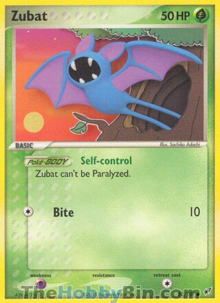Zubat #83/107 Common - EX Deoxys Pokemon card