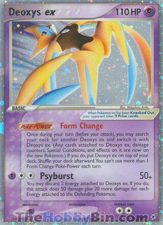 Deoxys ex #98/107 Ultra Rare - EX Deoxys Pokemon card