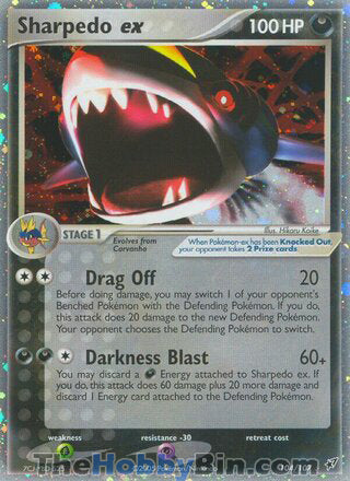 Sharpedo ex #104/107 Ultra Rare - EX Deoxys Pokemon card