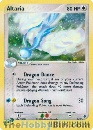 0002 Altaria Holo Rare Dragon
