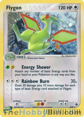 Flygon EX Dragon Holo Rare #4/97