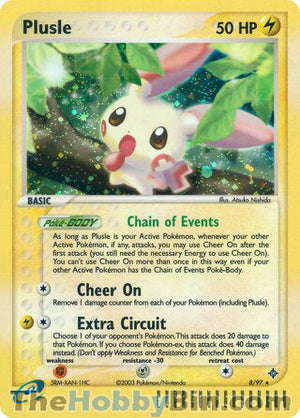 0008 Plusle Holo Rare Dragon