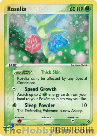 0009 Roselia Holo Rare Dragon