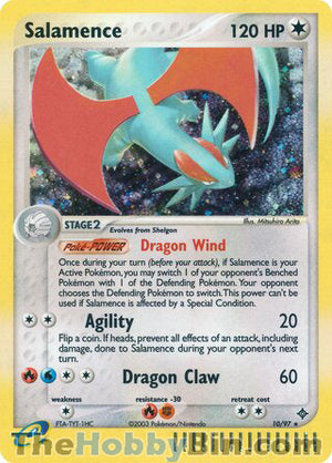 0010 Salamence Holo Rare Dragon
