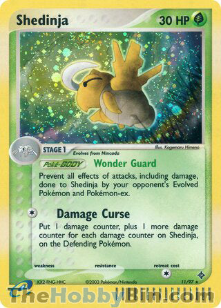 Shedinja EX Dragon Holo Rare #11/97